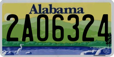 AL license plate 2AO6324