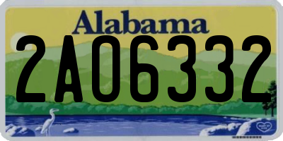AL license plate 2AO6332