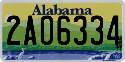 AL license plate 2AO6334