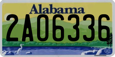 AL license plate 2AO6336