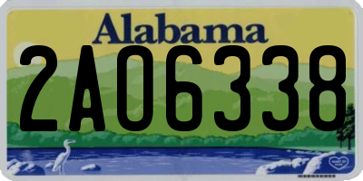 AL license plate 2AO6338