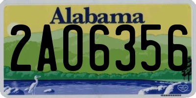AL license plate 2AO6356