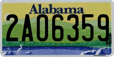 AL license plate 2AO6359