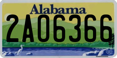 AL license plate 2AO6366