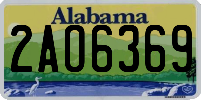 AL license plate 2AO6369