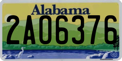 AL license plate 2AO6376