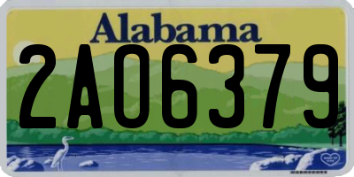 AL license plate 2AO6379