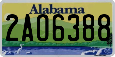 AL license plate 2AO6388