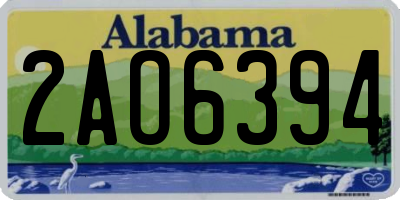 AL license plate 2AO6394