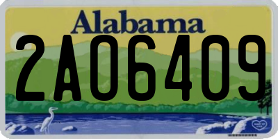 AL license plate 2AO6409