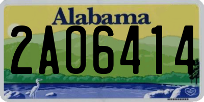 AL license plate 2AO6414