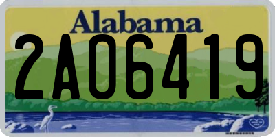 AL license plate 2AO6419