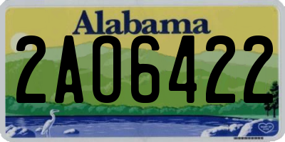 AL license plate 2AO6422