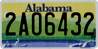 AL license plate 2AO6432