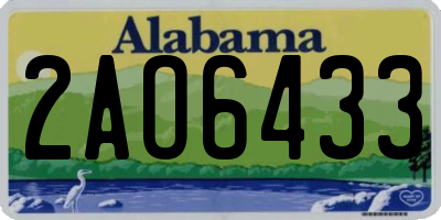 AL license plate 2AO6433