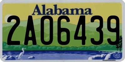 AL license plate 2AO6439