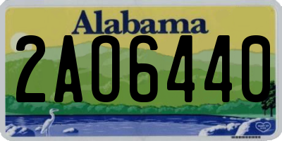 AL license plate 2AO6440