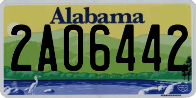 AL license plate 2AO6442