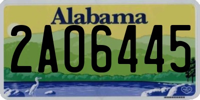 AL license plate 2AO6445