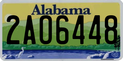 AL license plate 2AO6448