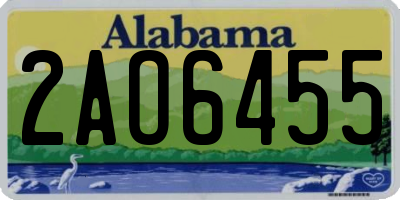 AL license plate 2AO6455