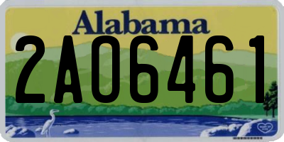 AL license plate 2AO6461