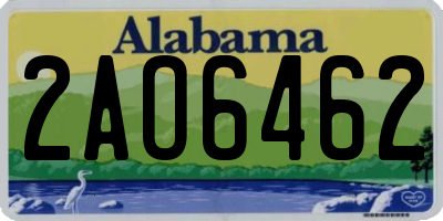 AL license plate 2AO6462