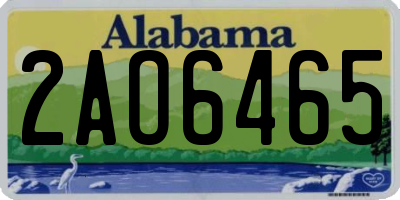 AL license plate 2AO6465