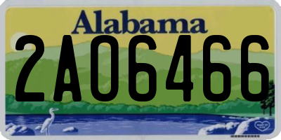 AL license plate 2AO6466