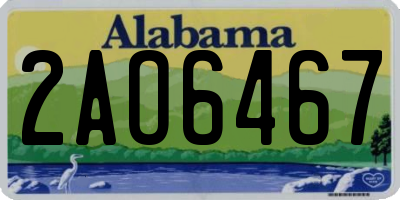 AL license plate 2AO6467