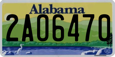 AL license plate 2AO6470
