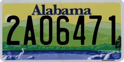 AL license plate 2AO6471