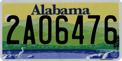 AL license plate 2AO6476