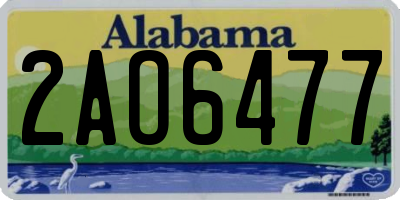 AL license plate 2AO6477