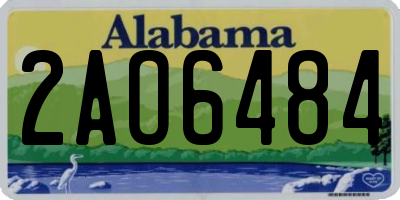 AL license plate 2AO6484