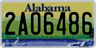 AL license plate 2AO6486