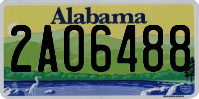 AL license plate 2AO6488