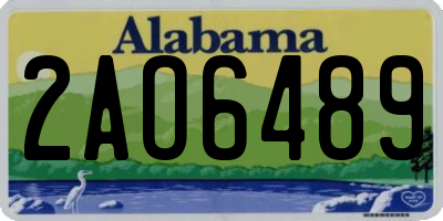 AL license plate 2AO6489