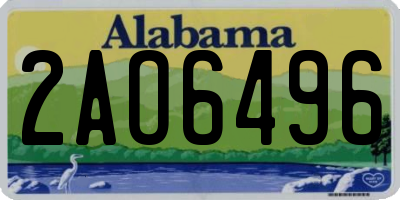 AL license plate 2AO6496