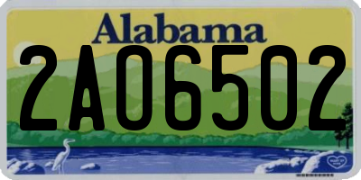 AL license plate 2AO6502