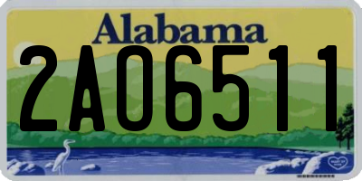 AL license plate 2AO6511