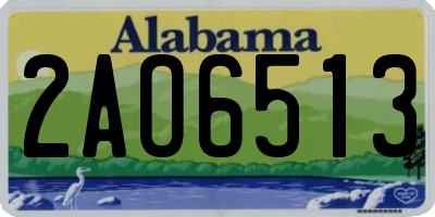 AL license plate 2AO6513