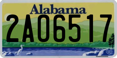 AL license plate 2AO6517