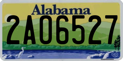 AL license plate 2AO6527