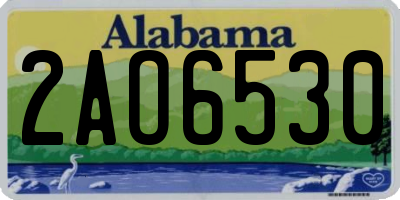 AL license plate 2AO6530