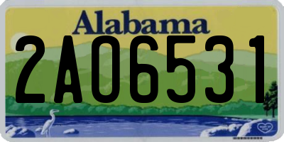 AL license plate 2AO6531