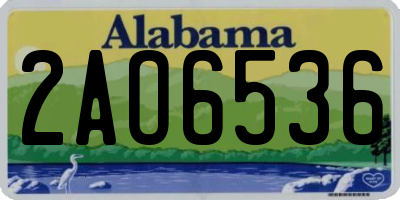 AL license plate 2AO6536