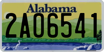 AL license plate 2AO6541