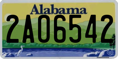 AL license plate 2AO6542