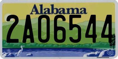 AL license plate 2AO6544